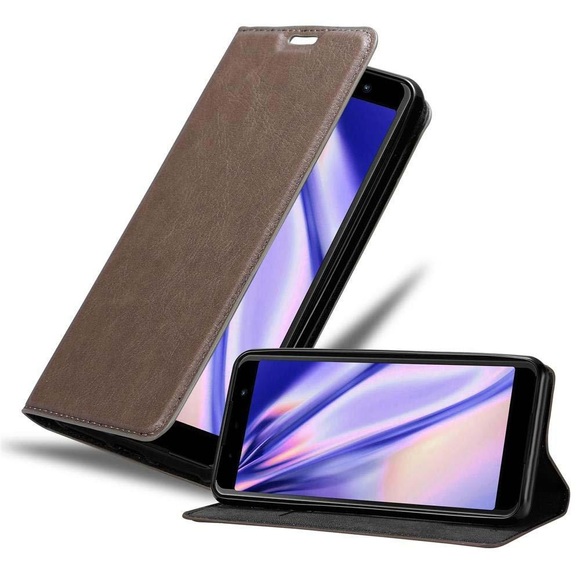 Hülle kompatibel mit WIKO LENNY 5 - Schutzhülle mit Magnetverschluss, Standfunktion und Kartenfach