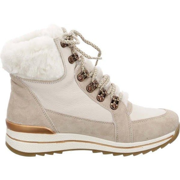 Schnürstiefelette Ara Beige