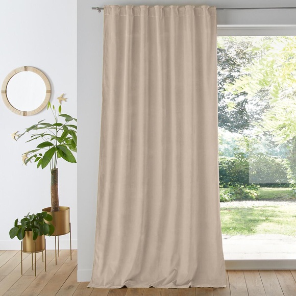 Vorhang Velvet Unisex Beige 135x180 cm