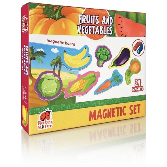 ROTER KÄFER - Spielmagnete Obst und Gemüse