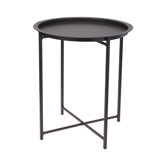 ProGarden Tisch Rund 46,2x52,5 cm Matt-Dunkelgrau