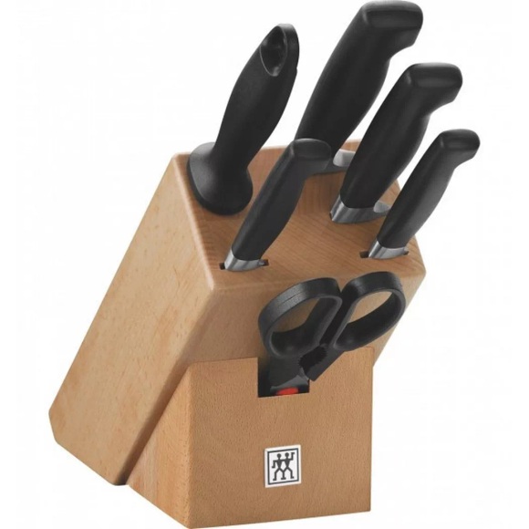 Zwilling-Vier Sterne Messerblock, 7-tlg., Natur
