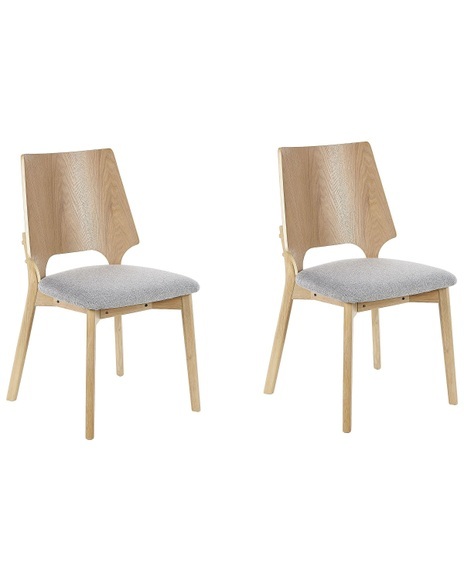 Set mit 2 Stühlen aus Polyester Klassisch ABEE Set mit 2 Stühlen aus Polyester Klassisch ABEE