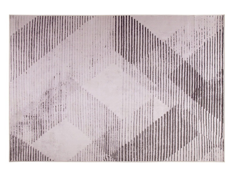 Beliani Teppich schwarz-hellrot 140 x 200 cm KALE