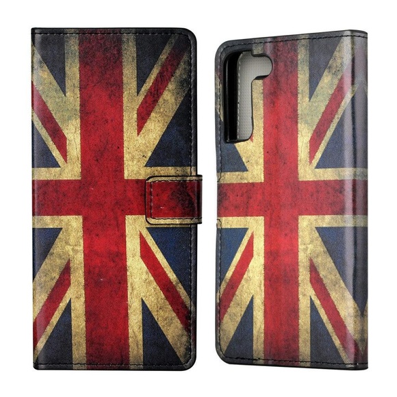 Galaxy S22+ - Leder Hülle Etui UK Flagge