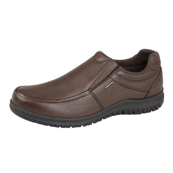Schuhe, Narbiges Leder Unisex Braun 43.5