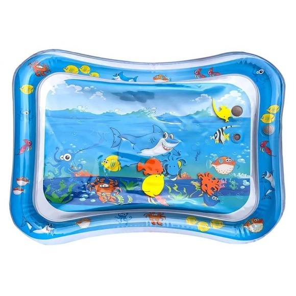 Aufblasbare Spielmatte, gefüllt mit Wasser, Meeresmotiven