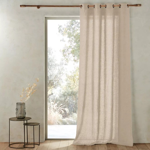Vorhang Romane Unisex Beige 140x350CM