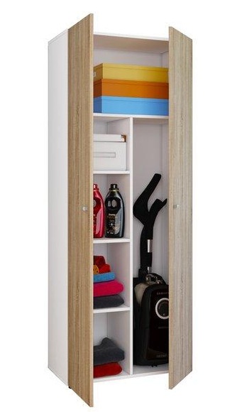 Holz Besenschrank Staubsauger Putzschrank Haushaltsschrank Vandol K Holz Besenschrank Staubsauger Putzschrank Haushaltsschrank Vandol K