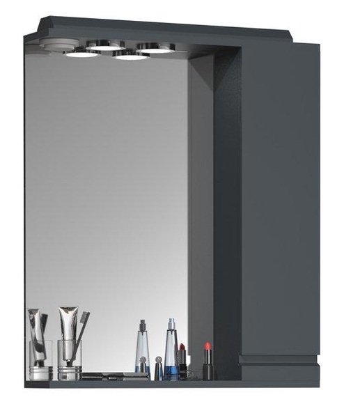 Badspiegel Wandspiegel Breite 60 cm Hängespiegel Spiegelschrank Badezimmer Drehtür grifflos Beleuchtung Silora L Badspiegel Wandspiegel Breite 60 cm Hängespiegel Spiegelschrank Badezimmer Drehtür grifflos Beleuchtung Silora L