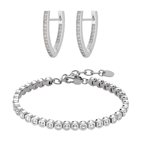 Set Amilla Silberfarbend Damen Silber ONE SIZE
