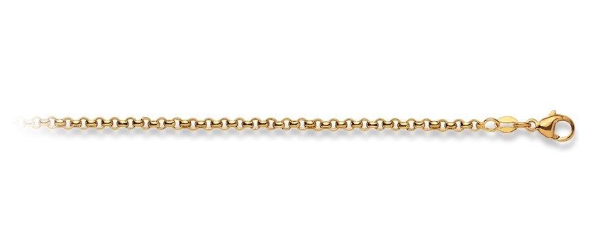 Armband Erbs Gelbgold 750, 2.9mm, 19cm Unisex Gelbgold 19cm
