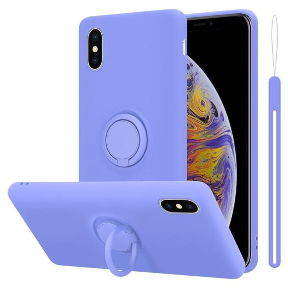 Hülle für Apple iPhone XS MAX TPU Silikon mit Ring Liquid