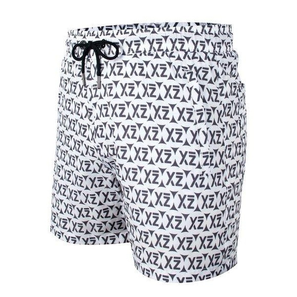 Seashey Badeshorts Herren Weiss Bedruckt S