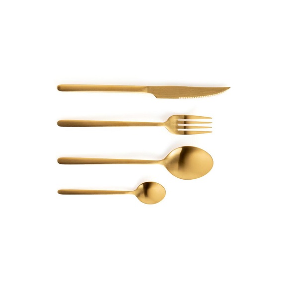 24-teiliges Besteck-set Isaure Unisex Gold ONE SIZE