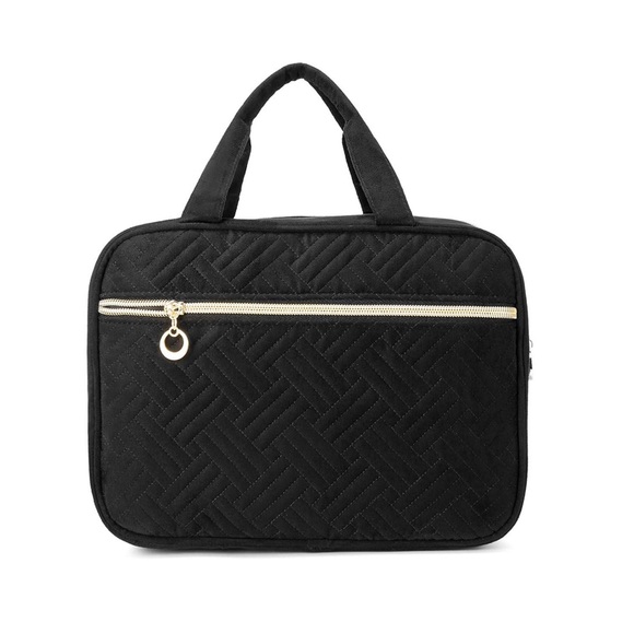Kulturtasche Reise Zum Aufhängen Kulturbeutel Für Makeup, Toilettenartikel Unisex Schwarz ONE SIZE
