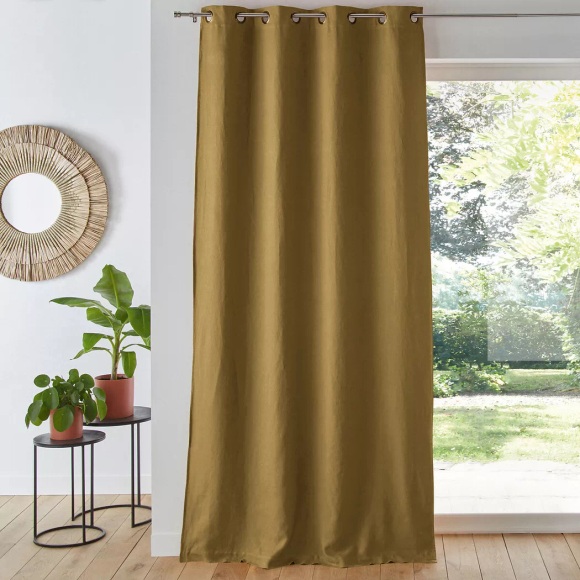 Blickdichter Vorhang Onega Unisex Braun 135x350CM