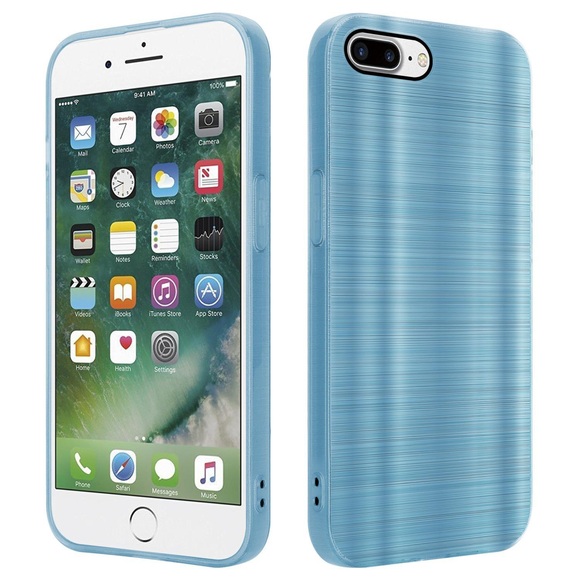 Hülle für Apple iPhone 7 PLUS 7S PLUS 8 PLUS im Brushed Design