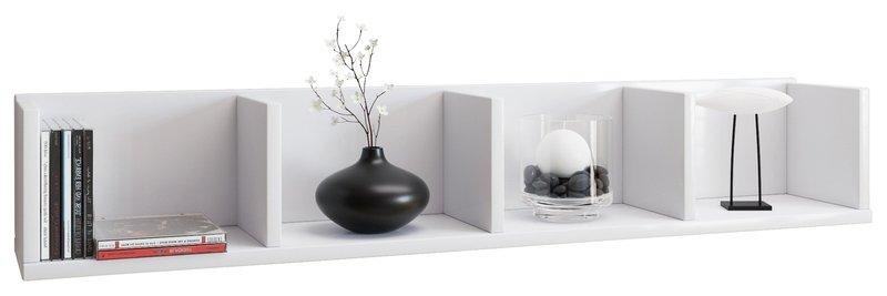 MID.YOU Wandregal in weiß 97/15/17 cm , 'Honsa' _ Weiss , Holzwerkstoff , 97x15x17 cm , melaminharzbeschichtet,Nachbildung , 000657007304