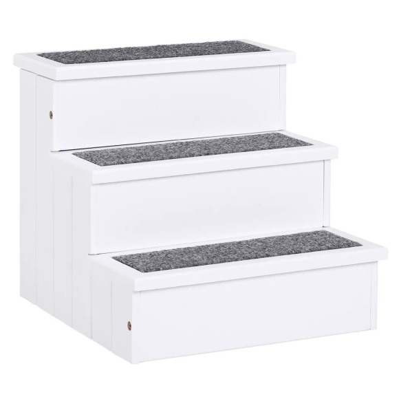 PawHut - Hundetreppe, One Size, Weiss