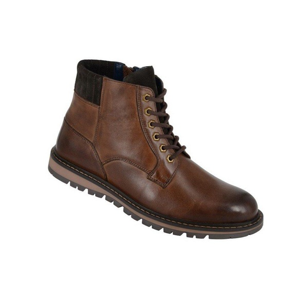 Stiefeletten, Rinderleder Unisex Braun 45.5