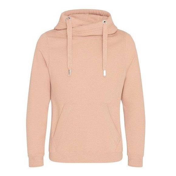 Cross Neck Kapuzenpullover Herren Nude XS