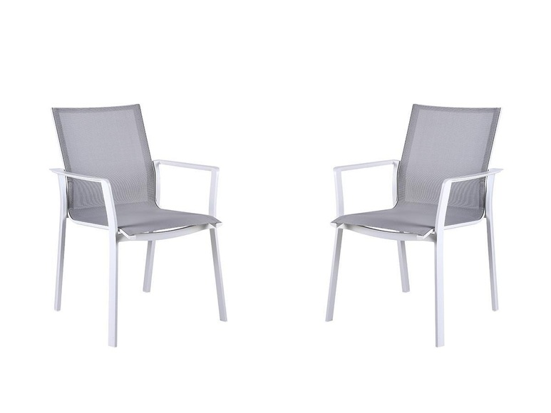 Gartensessel 2erSet stapelbar Aluminium Textilene MANAUS Gartensessel 2erSet stapelbar Aluminium Textilene MANAUS
