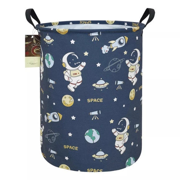 Alopini - Wäschekorb, große Leinwand Stoff leichte Lagerung Korb Spielzeug Organisator schmutzige Kleidung zusammenklappbar wasserdicht, One Size, Multicolor