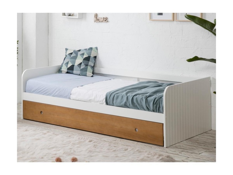 Ausziehbett MDFKirschholzfarben JULIETTE Ausziehbett MDFKirschholzfarben JULIETTE