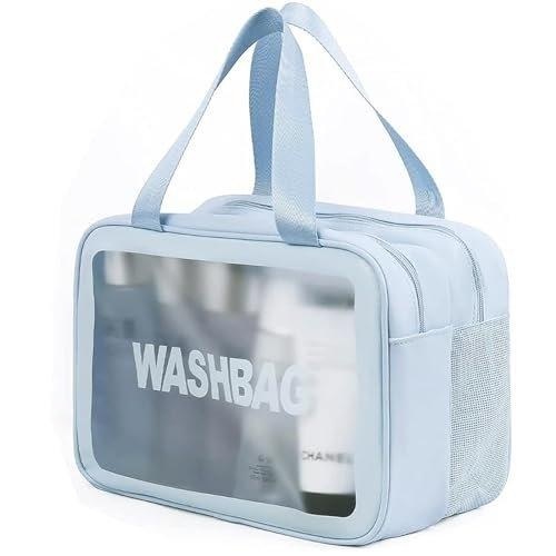 Kosmetiktasche, Kulturtasche, Trocken- Und Nasstrennung, Tragbare Wasserdichte Kulturtasche Unisex Blau ONE SIZE