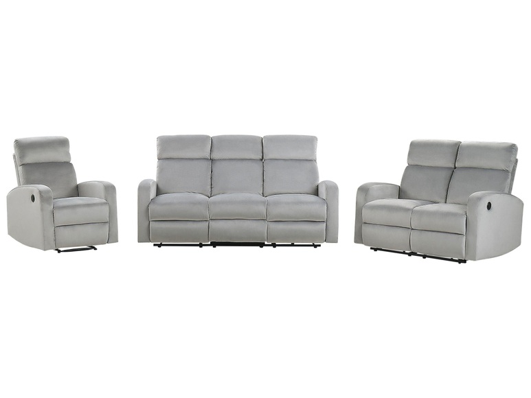 Wohnzimmer Set aus Samtstoff Modern VERDAL Wohnzimmer Set aus Samtstoff Modern VERDAL