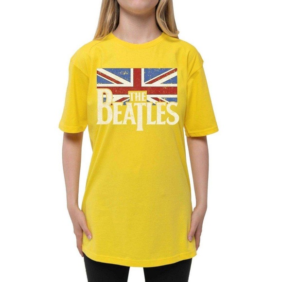 Tshirt Logo Mädchen Gelb 116