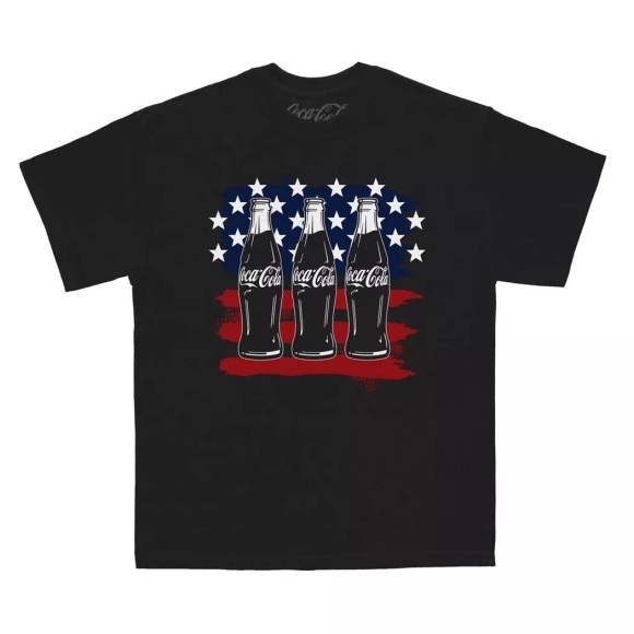 Coca-Cola - American TShirt, für Herren, Schwarz, Größe M