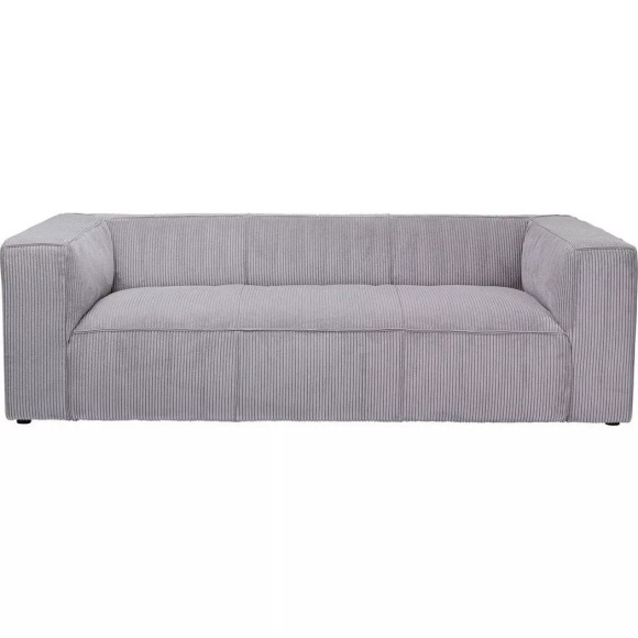 Sofa Cubetto Cord 3-Sitzer hellgrau 220