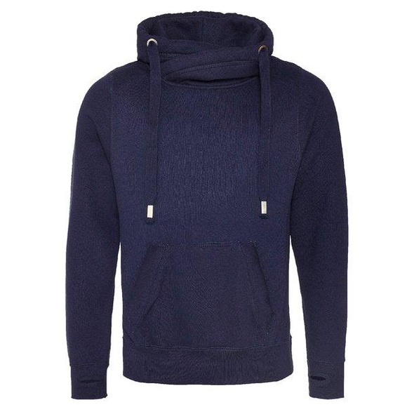 Hauben Querhals Hoodie Herren Marine XS