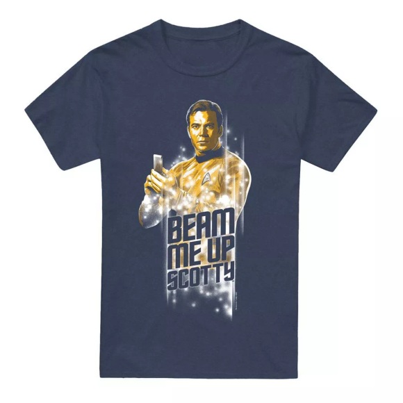 Star Trek - Beam Me Up TShirt, für Damen, Marine, Größe M