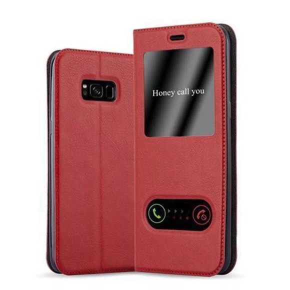 Hülle für Samsung Galaxy S8 Magnetverschluss, 2 Sichtfenstern