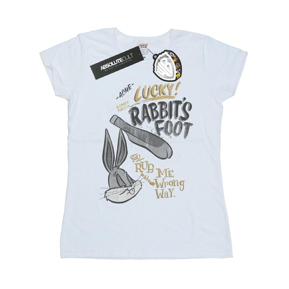Bugs Bunny Rub Me The Wrong Way Tshirt Damen Weiss M
