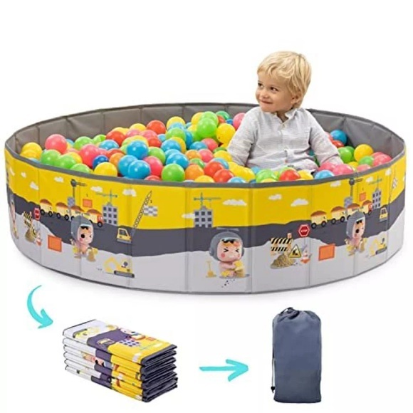 Bällebad- Laufstall Baby Bällebad Kinder- Bällebad Rund- Bällebad Ohne Bälle- Bällebad Outdoor Multicolor
