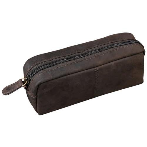 Leder Federmäppchen Vintage mit Reißverschluss Kosmetiktasche Organizer Federmäppchen Federmäppchen Federmäppchen Federmäppchen Echtleder Leder Federmäppchen Vintage mit Reißverschluss Kosmetiktasche Organizer Federmäppchen Federmäppchen Fe