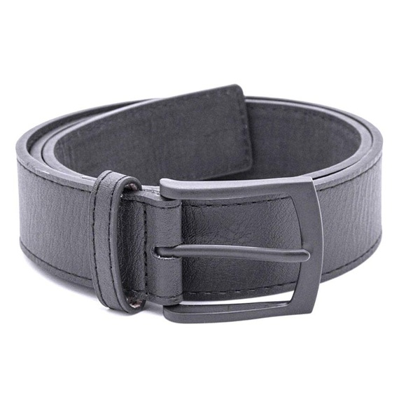 Gürtel, Matt, Leder Herren Schwarz Leicht 81cm