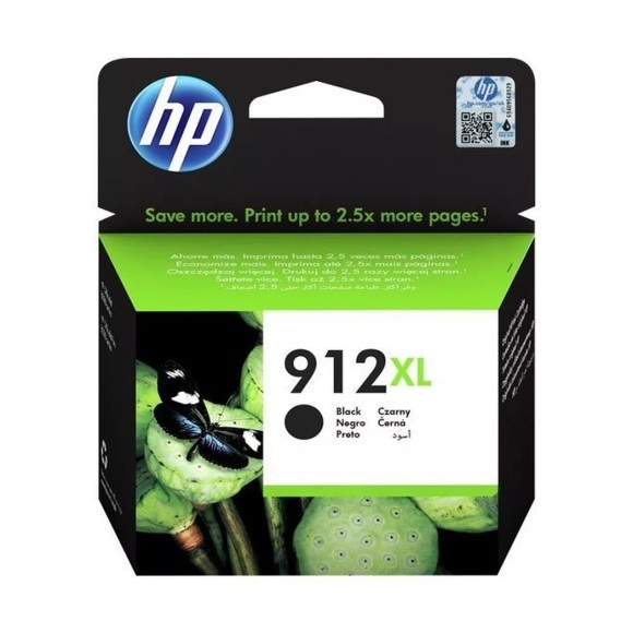 HP 912XL Schwarz Original Druckerpatrone mit hoher Reichweite