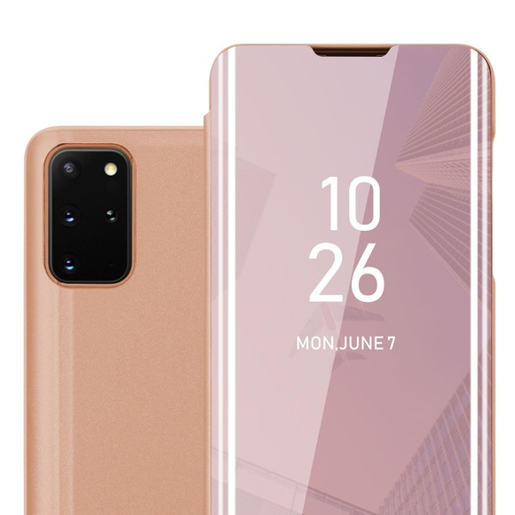Hülle für Samsung Galaxy S21 PLUS Spiegel Standfunktion 360 Grad Schutz