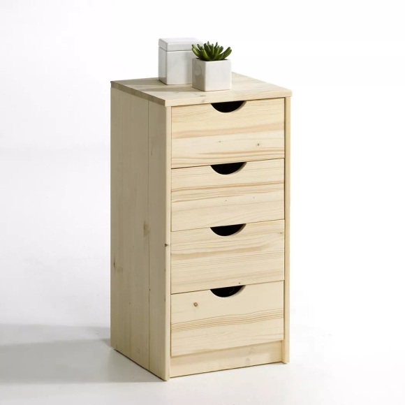 Kommode Crawley Mit 4 Schubladen Unisex Beige ONE SIZE