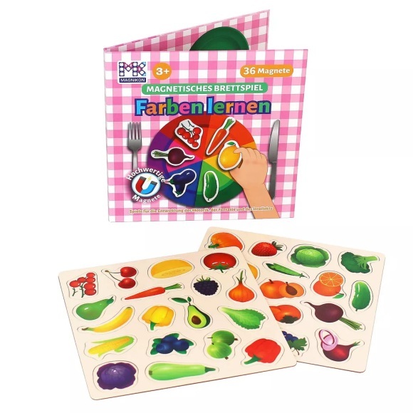 Activity-board - Farben lernen Magnetspiel mit 36 Magneten, One Size, Multicolor