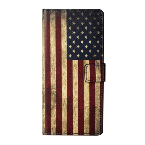 Nokia 2.4 - Leder Hülle US Flagge