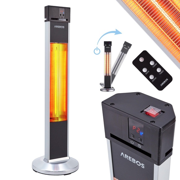Infrarot Stand Heizstrahler 2000 W | Terassenheizstrahler| Low-Glare-Tech Infrarot Stand Heizstrahler 2000 W | Terassenheizstrahler| Low-Glare-Tech