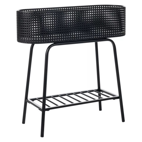 Beliani - Pflanzenständer aus Eisen Modern LINNAEA, One Size, Schwarz