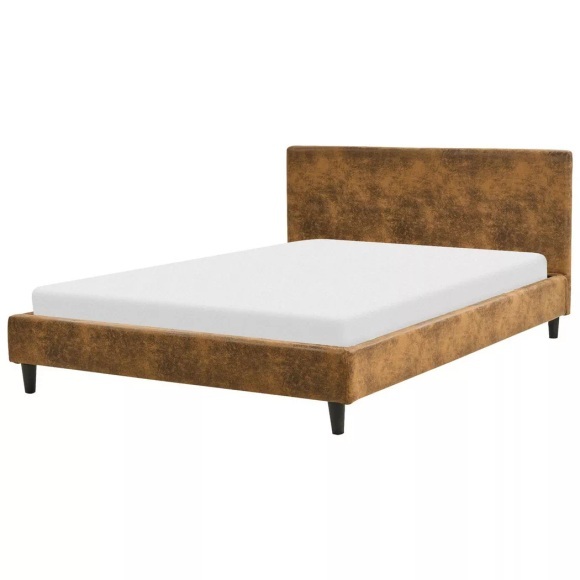 Bett mit Lattenrost aus Kunstleder Modern FITOU Bett mit Lattenrost aus Kunstleder Modern FITOU