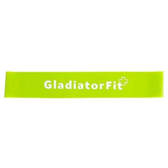 GladiatorFit Mini Widerstandsband 'Loops' aus Latex : Grün Fitnessband